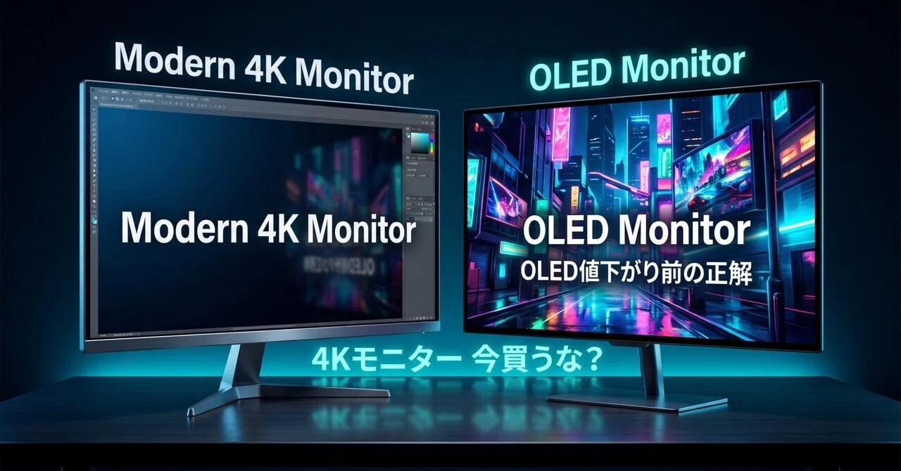 4K（3840×2160）解像度の OLEDディスプレイ です 4Kモニターは今買うな？OLED値下がり前の正解8選｜ひろと@人生hack