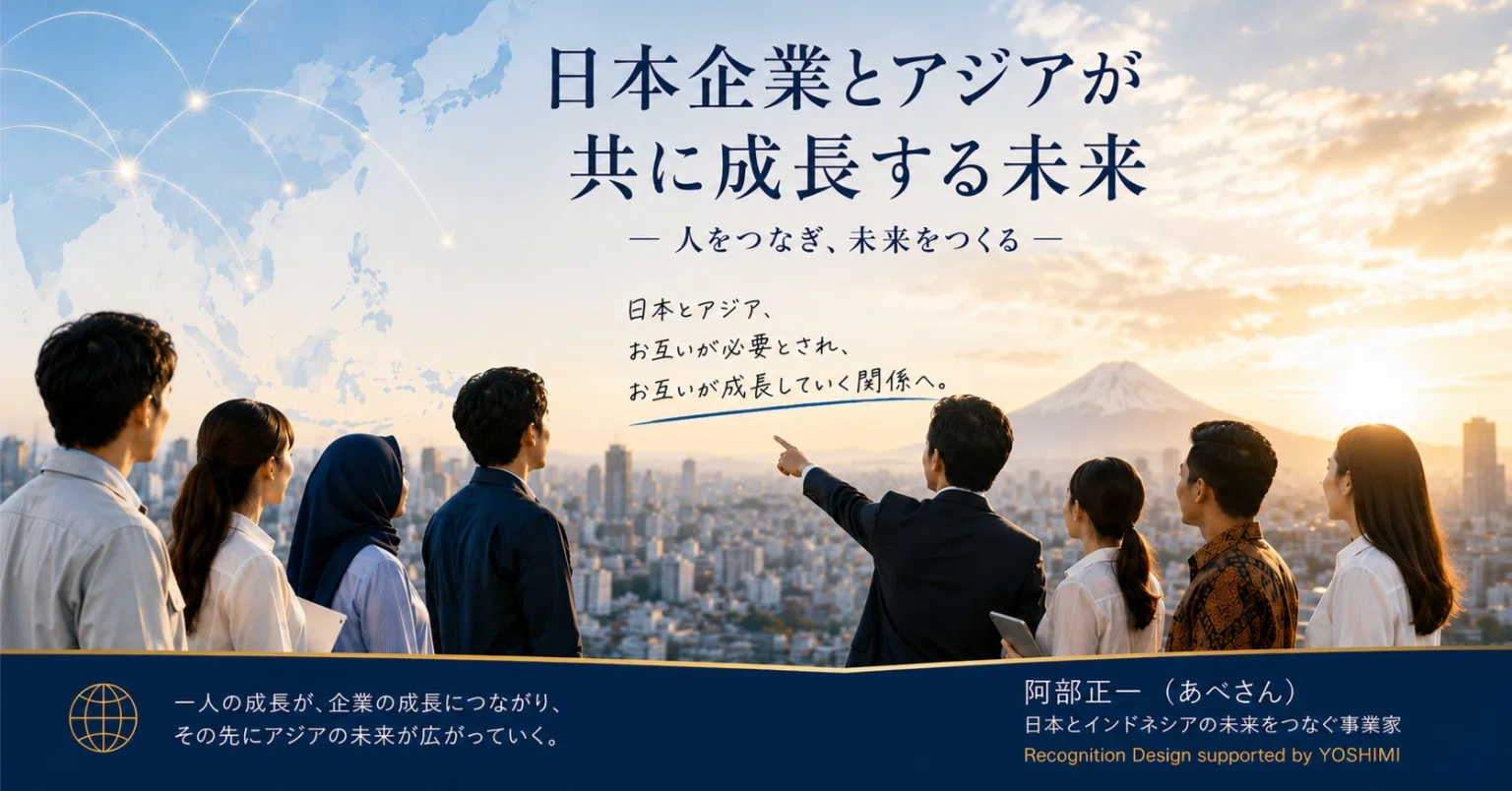 A Future Where Japanese Companies and Asia Grow Together｜阿部正一