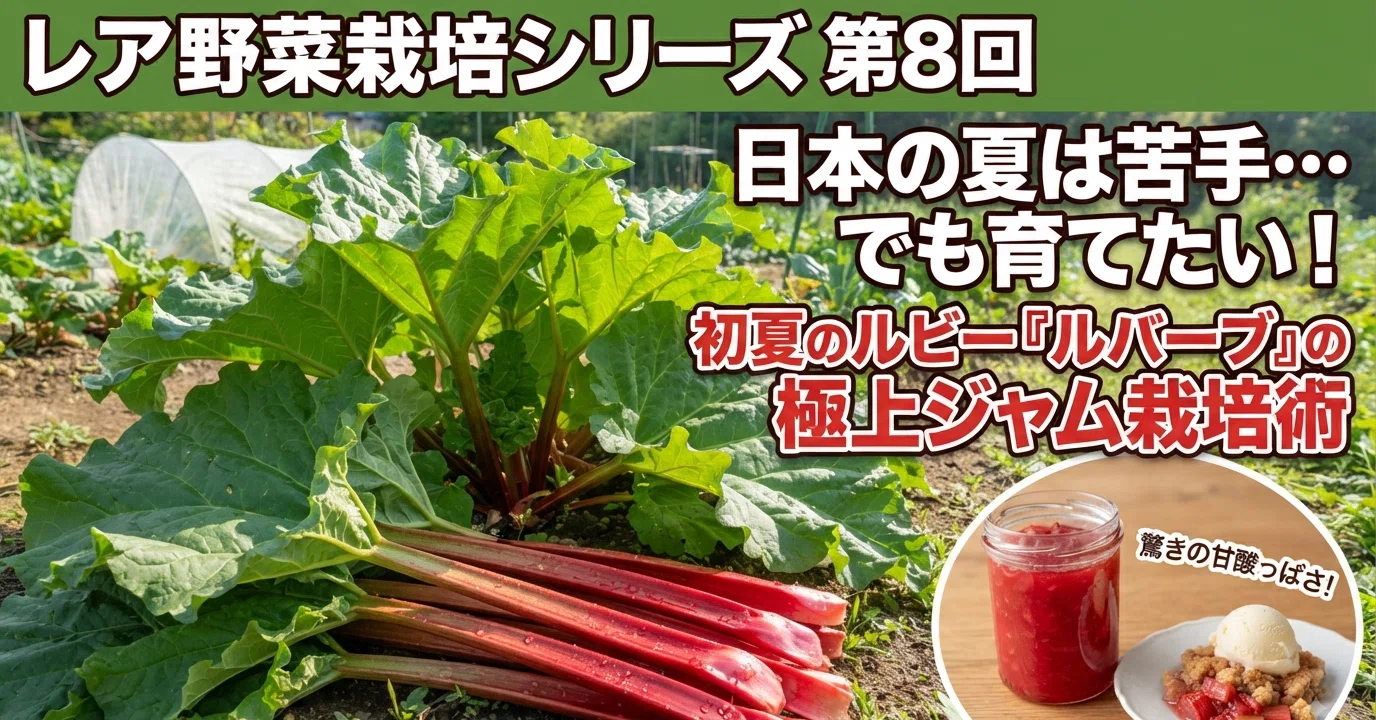 レア野菜を栽培する】第8回：魅惑の強烈サワー！「ルバーブ」の魅力と