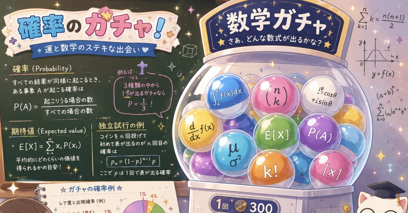 ガチャ 確率 計算