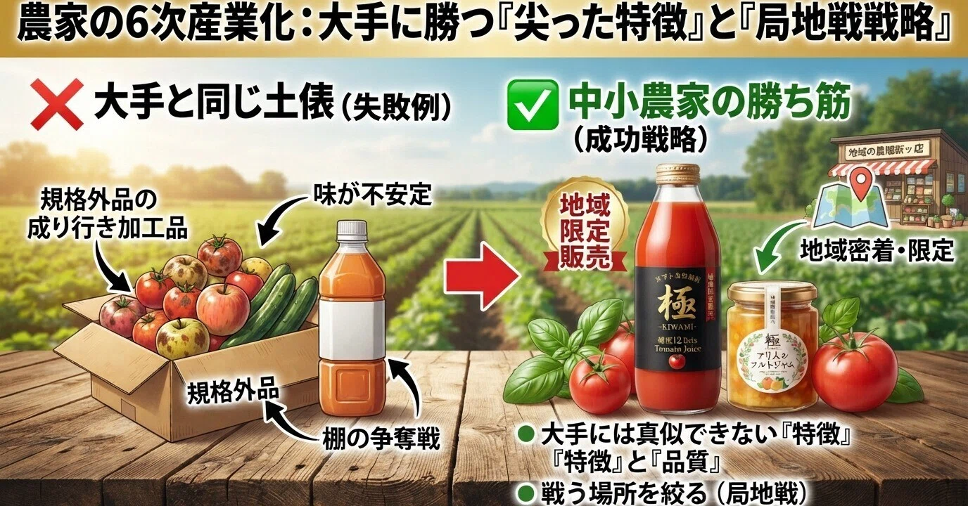 6次産業の真実】大手と戦わない！中小農家が勝つための「尖った商品