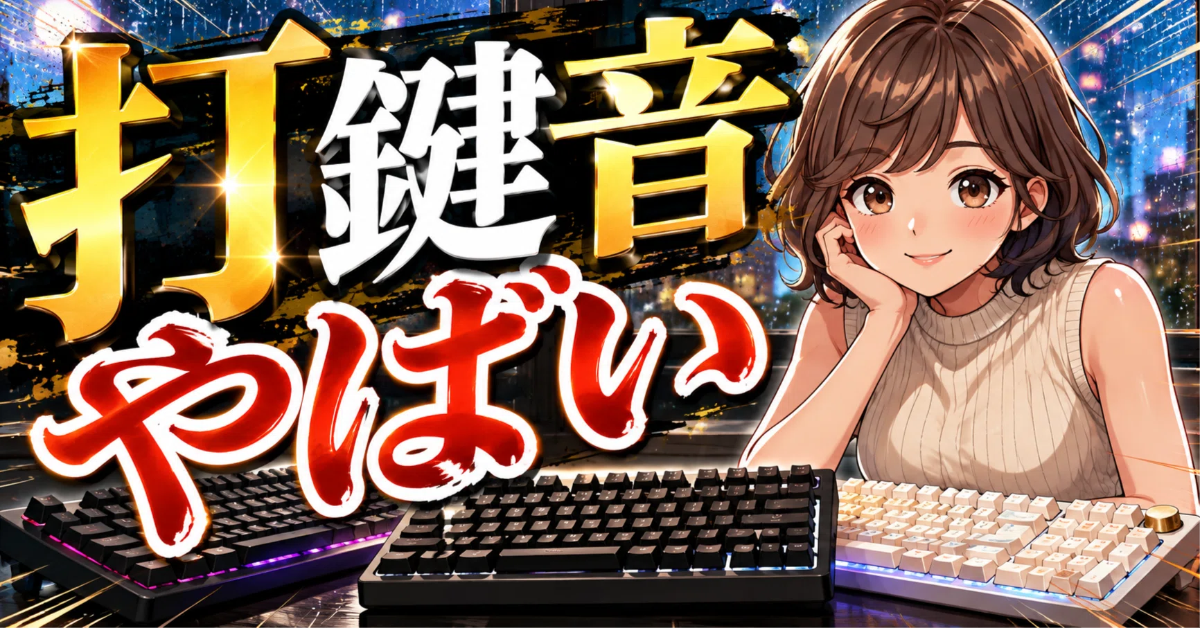 1日6時間のタイピング環境が変わる。打鍵音が気持ちいいキーボード厳選
