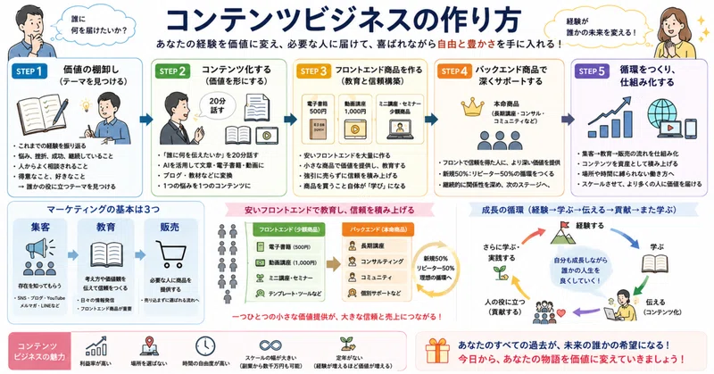 自分の人生を宝物に変える｜AI時代のコンテンツビジネスの作り方