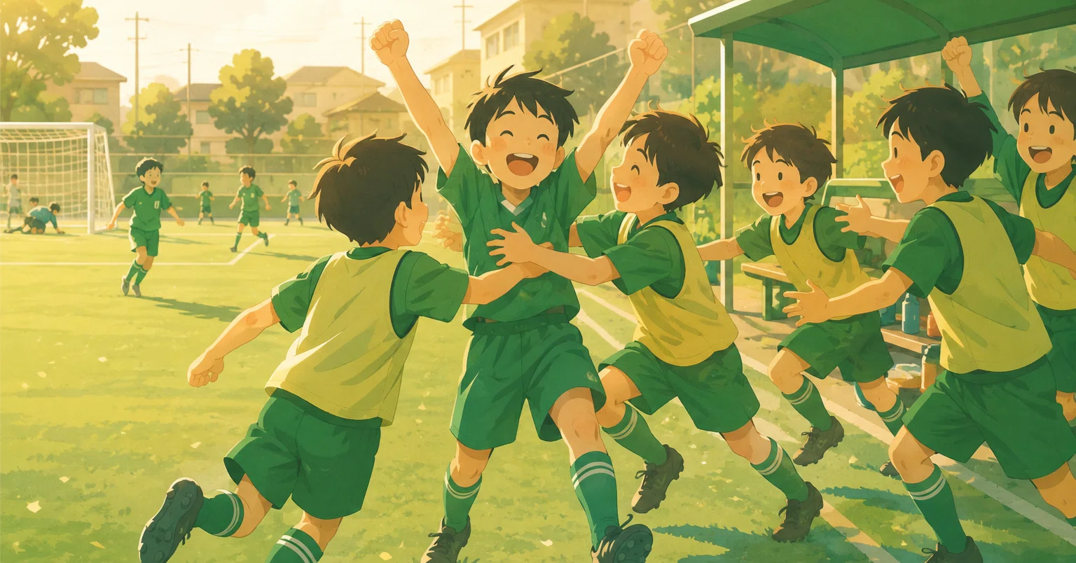 元サッカー少年 Your child's first goal in youth soccer: do you have a record of