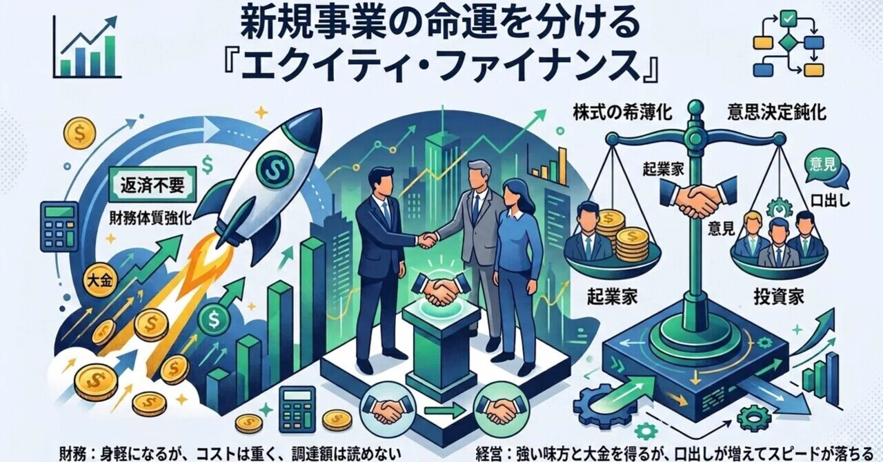 私の備忘録】新規事業の命運を分ける「エクイティ・ファイナンス」の