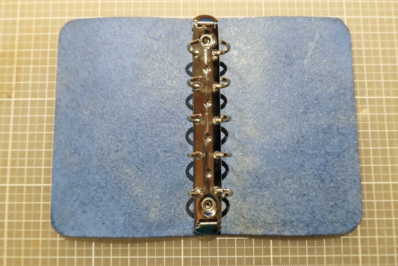 ハンドメイド マイクロ5帳カバー M5 システム手帳カバー / イタリアンレザー / アイボリー