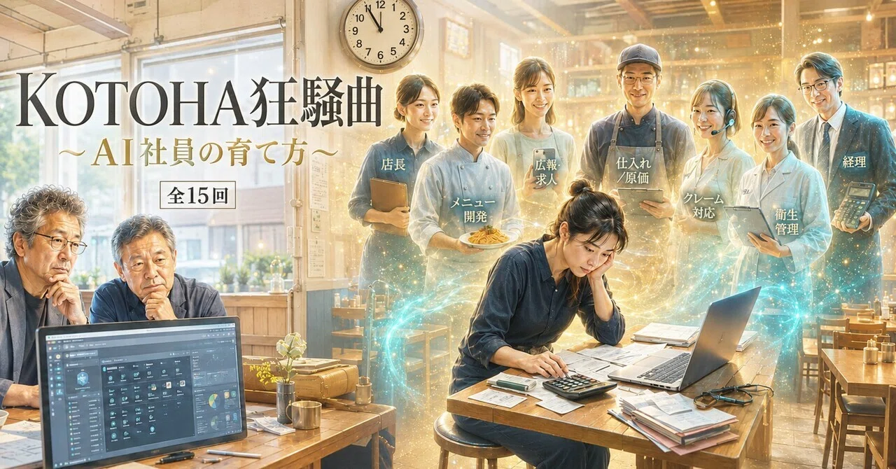 Employee Development Task KOTOHA Rhapsody: How to Raise AI Employees|TABLE NOVEL