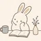 もの思ううさぎ