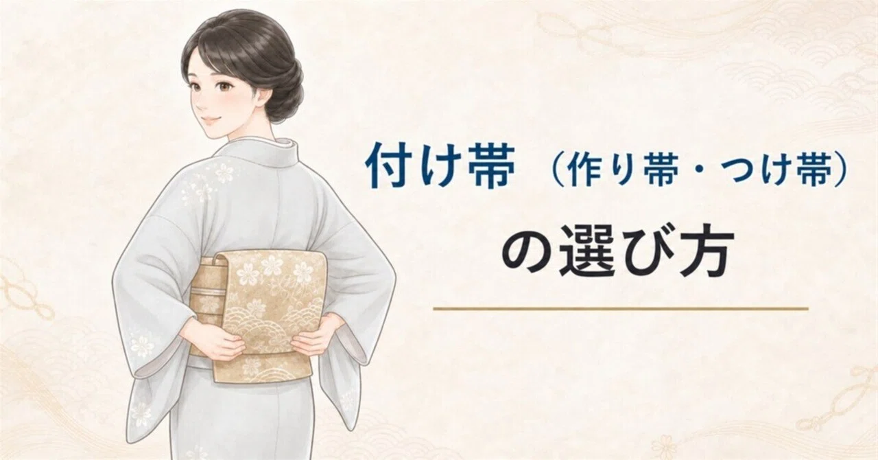 付け帯（作り帯・つけ帯）の選び方｜きもの北條