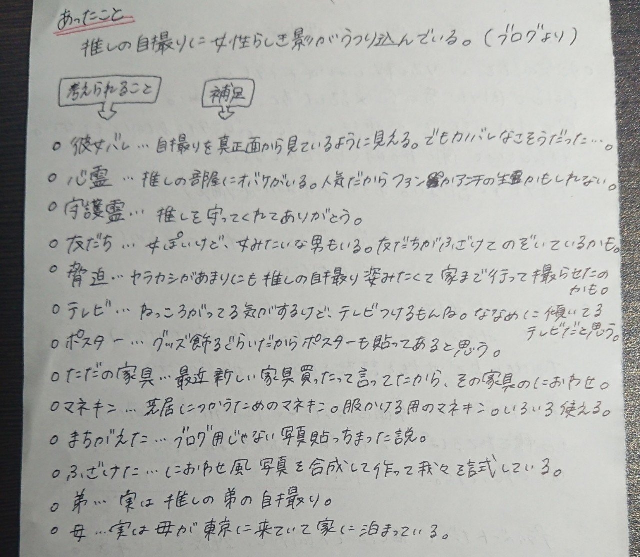 推しがカノバレしたらどうする と Note