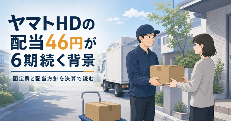 ヤマトHDの配当46円が6期続く背景　固定費と配当方針を決算で読む