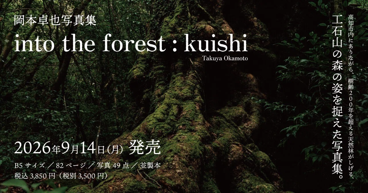 書店さまへのご案内】 写真集「into the forest : kuishi」 のご注文