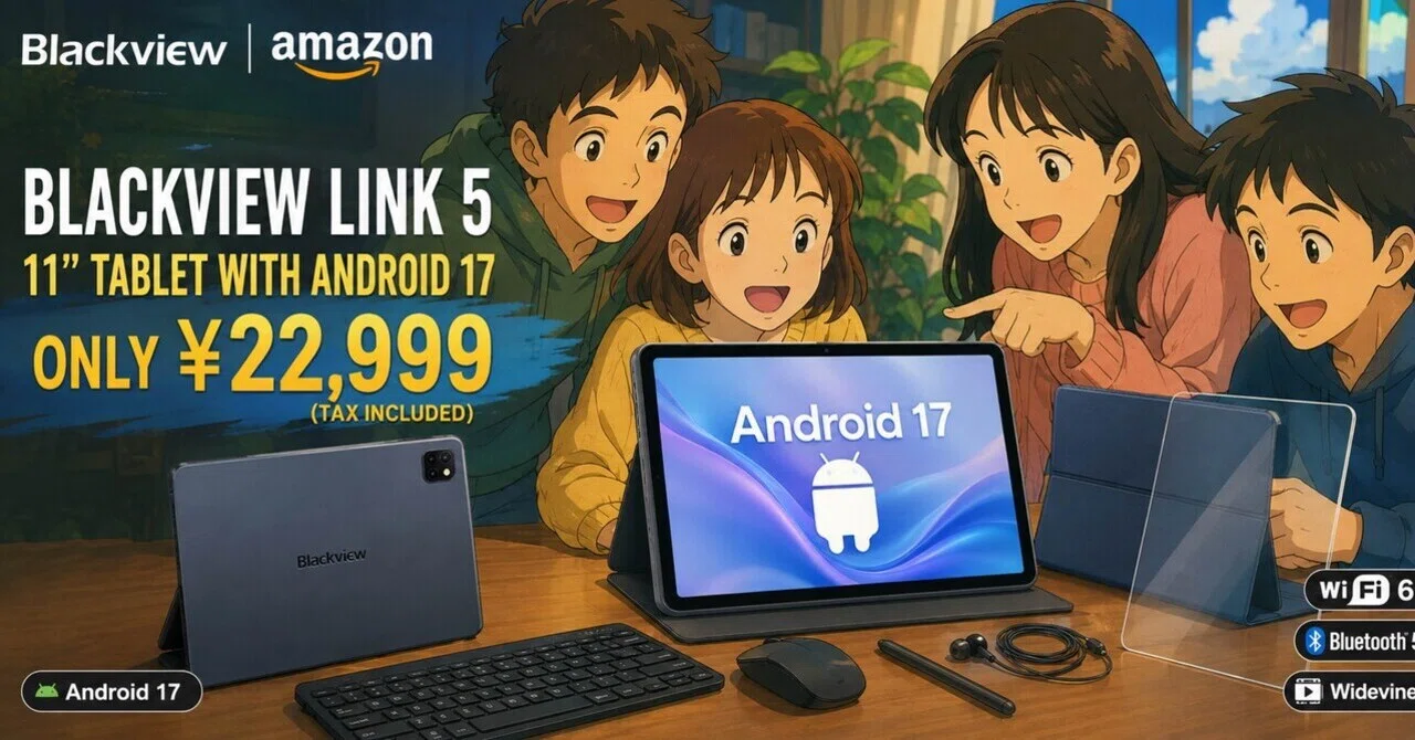 Blackview】の11インチキーボード付 タブレット「Link 5」 税込39,999