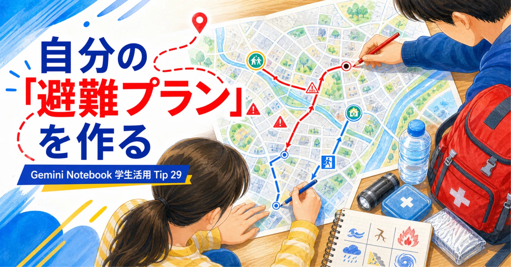 Gemini Notebook学生活用50本ノック】Tip 29 : 防災資料から「自分の