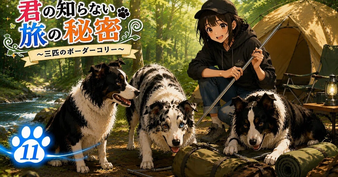 君の知らない旅の秘密 〜三匹のボーダーコリー〜 11｜Tsukineyuragi