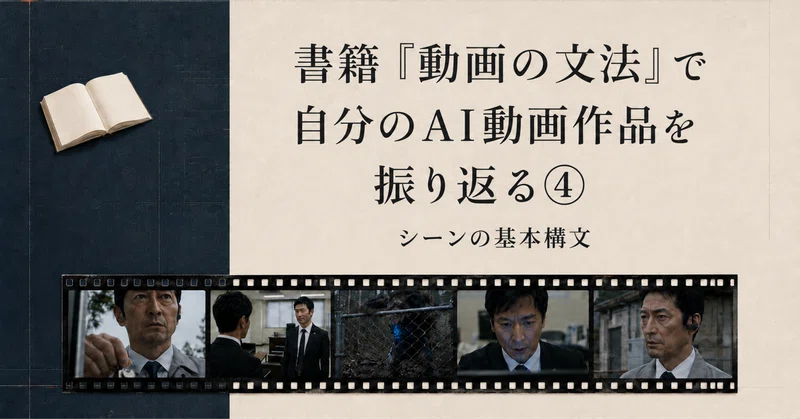 自分のAI動画コンテスト作品を書籍『動画の文法』で振り返る④シーンの基本構文「ヒキで始まり、ヒキで終わる」