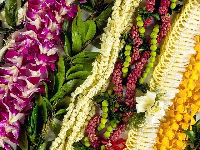 Alohaの象徴の花飾り レイ Aloha Connector Yass Note