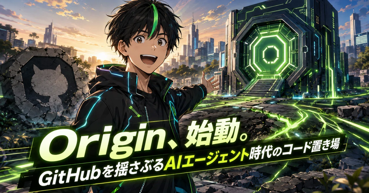 Origin、始動。GitHubを揺さぶる「AIエージェント時代のコード置き場」|Miccell(ミクセル) / 人生を楽しむ仕組みを作る