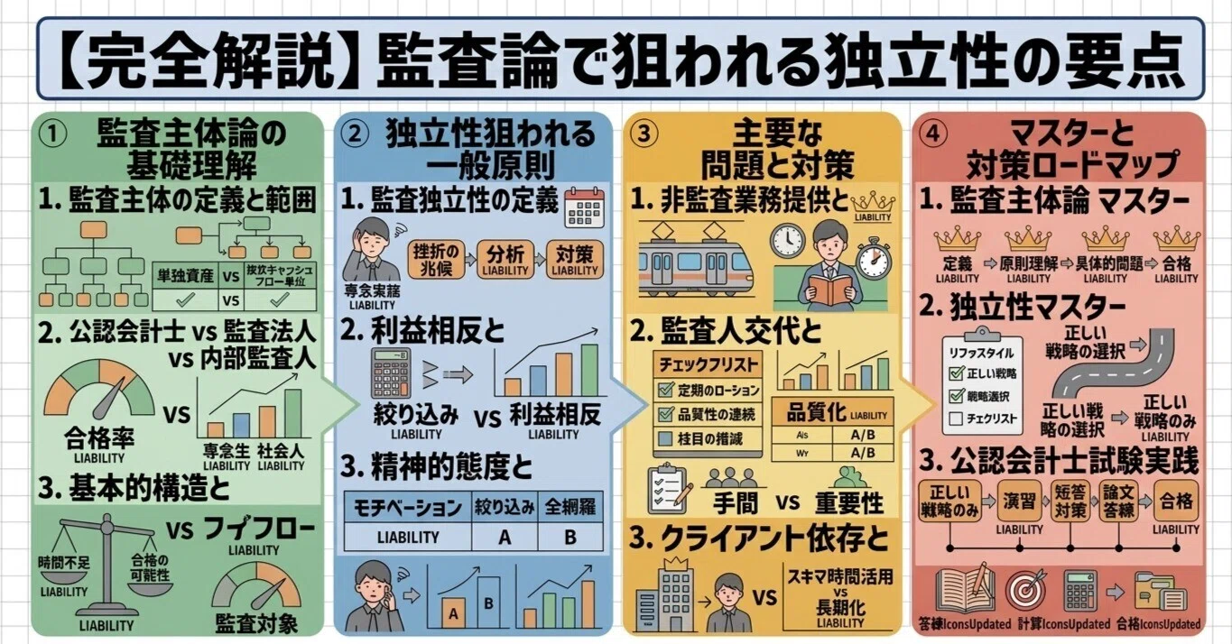 監査主体論を完全解説！監査論で狙われる独立性の要点｜マド〜公認