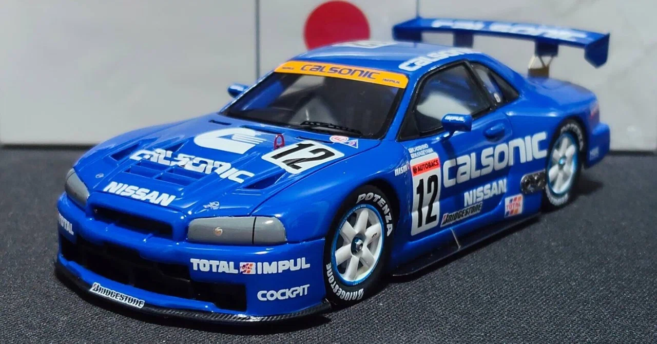 Spark 1/43 CALSONIC SKYLINE TEAM IMPUL - GT500 JGTC Rd.2 Fuji 1999
