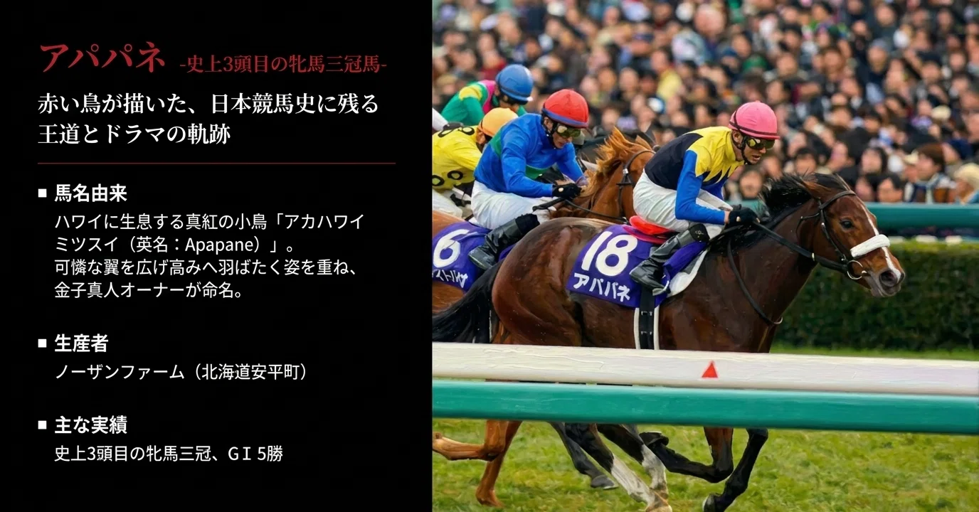 アパパネ -史上3頭目の牝馬三冠馬-｜ハサミおじさん