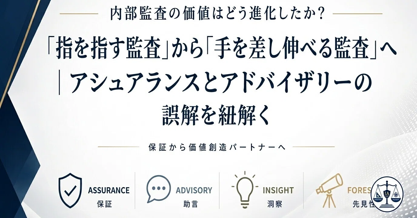 指を指す監査」から「手を差し伸べる監査」へ｜アシュアランスと