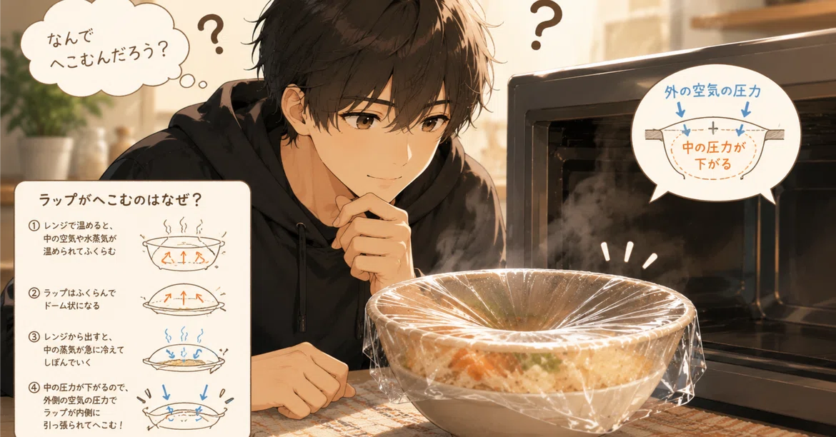 [Ren] Why does plastic wrap sink in so much after taking it out of the ...