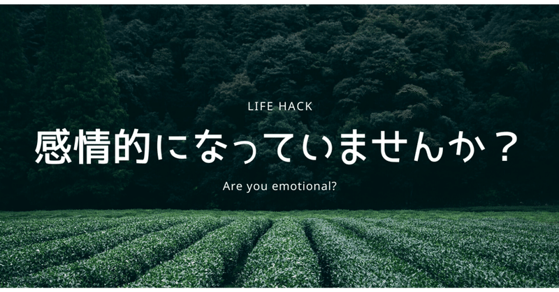 感情的になっていませんか 和田悠人 エーセン代表 note