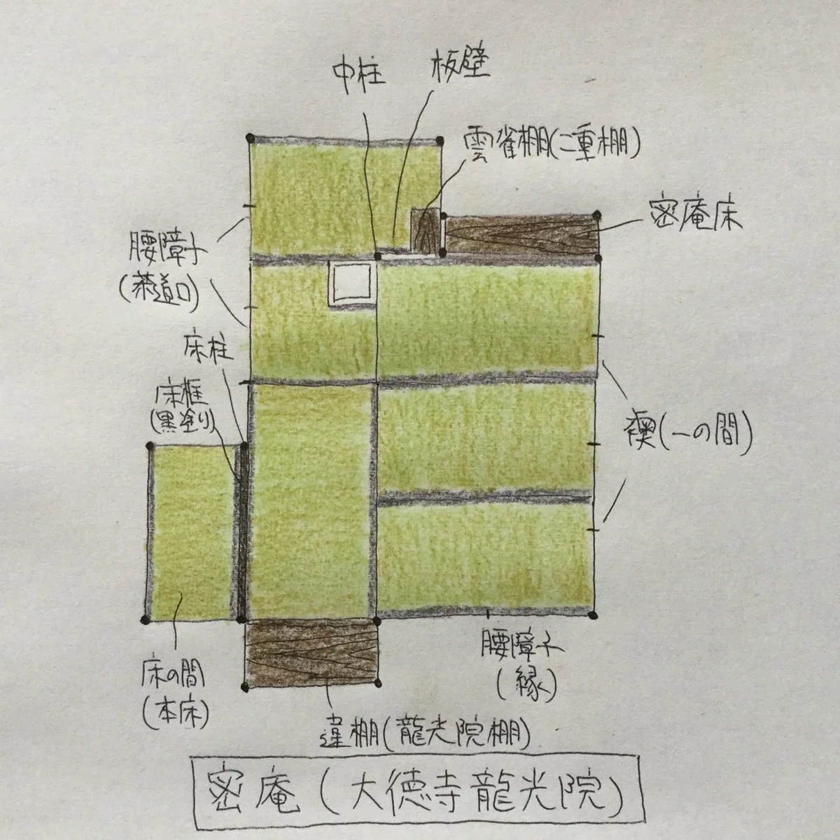 国宝茶室 密庵(大徳寺龍光院の茶室)|茶室建築.com
