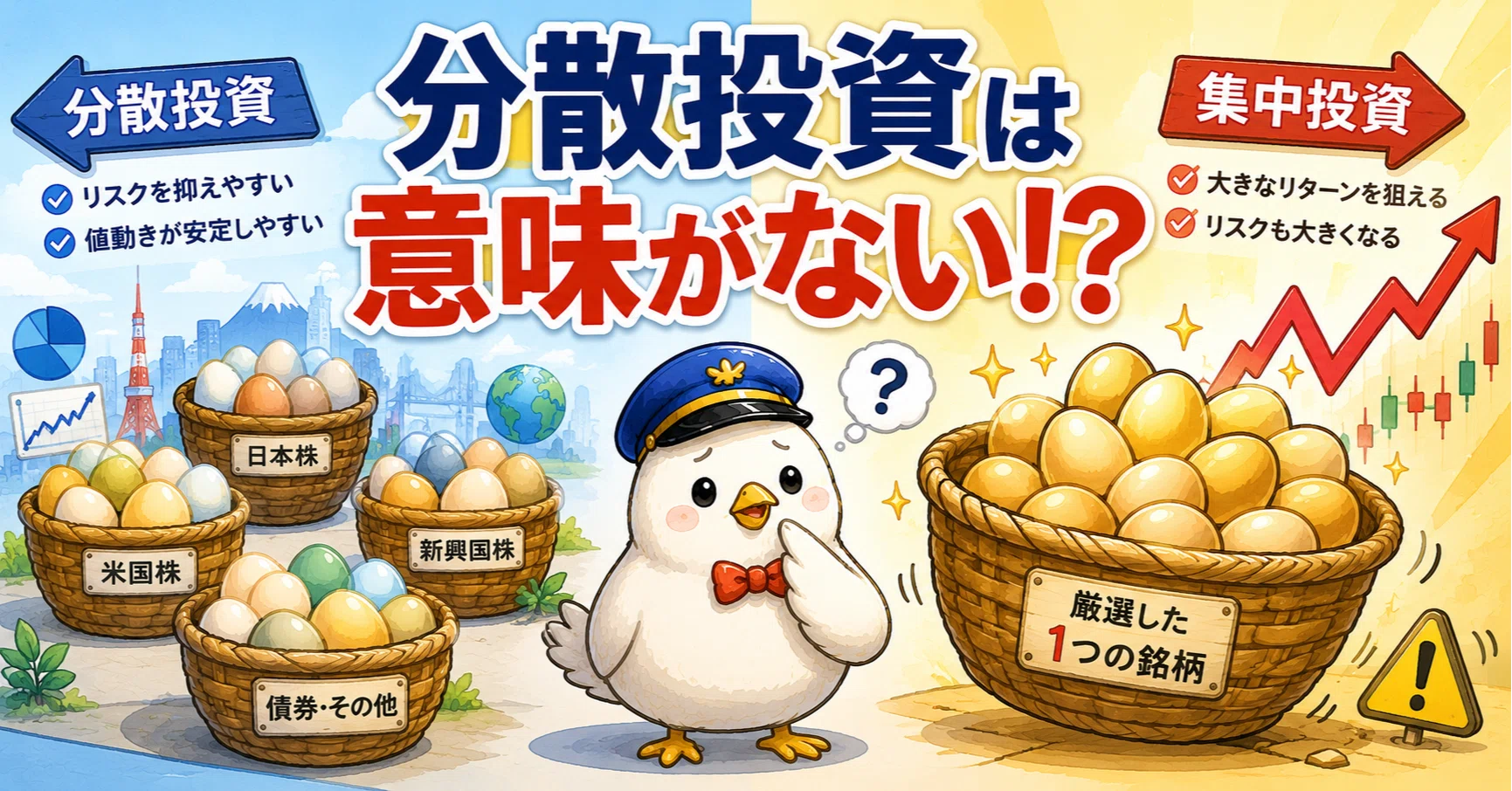 分散投資は意味がない！？｜ぽっぽ｜42歳。子連れFIREのリアル