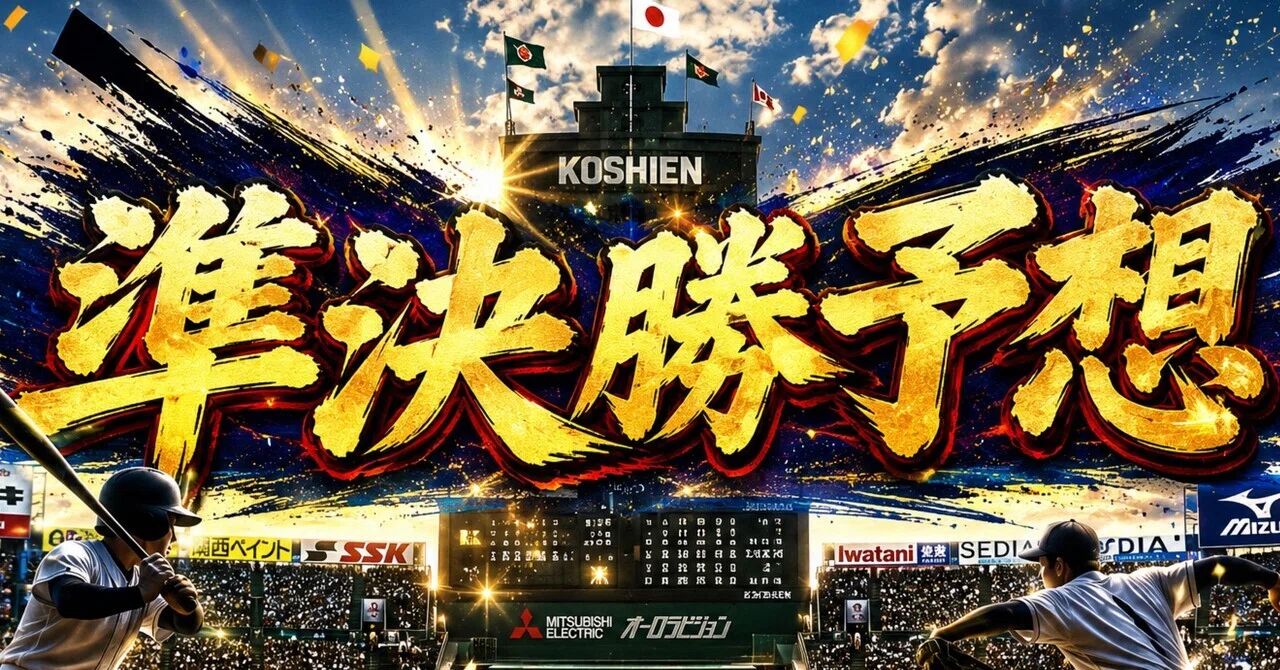 甲子園 〜準決勝勝敗予想〜|柊(シュウ) 〜高校野球専門クリエイター〜