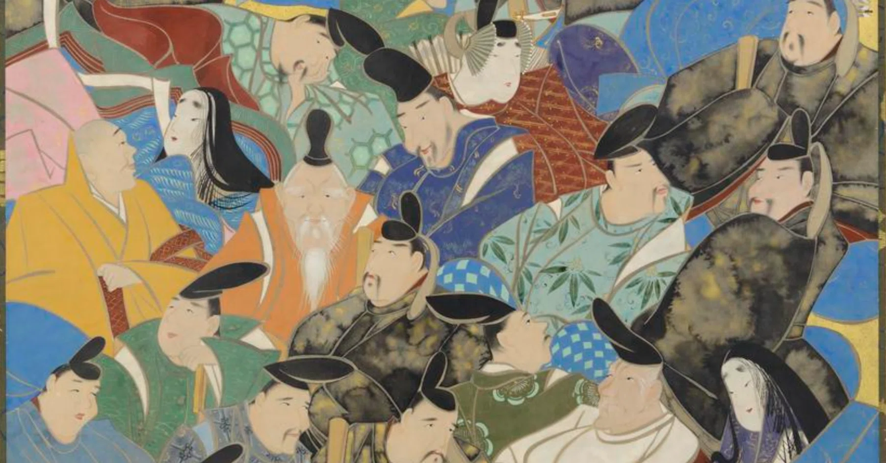 大英博物館展出品作⑥鈴木其一《三十六歌仙図》江戸時代（1820-58年