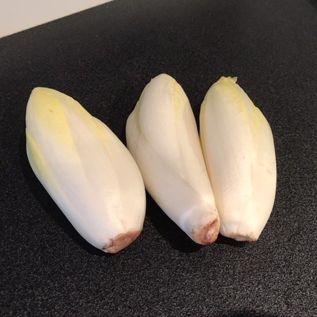 ホタテのソテー チコリとラルドンのクリームソース Saint Jaques Aux Lardons Et Aux Endives Minami Note ホタテのソテー チコリとラルドンのクリームソース Saint Jaques Aux Lardons Et Aux Endives Minami Note