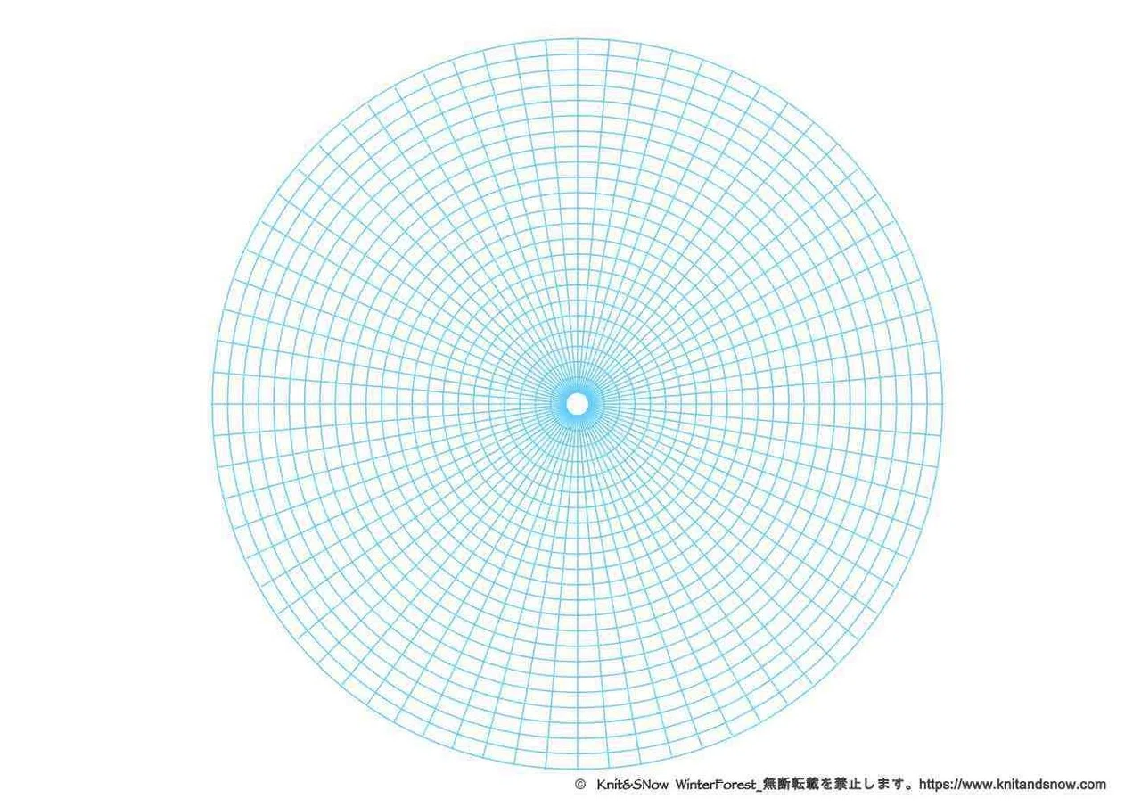 Crochet Grid for Circular Knitting｜knitandsnow