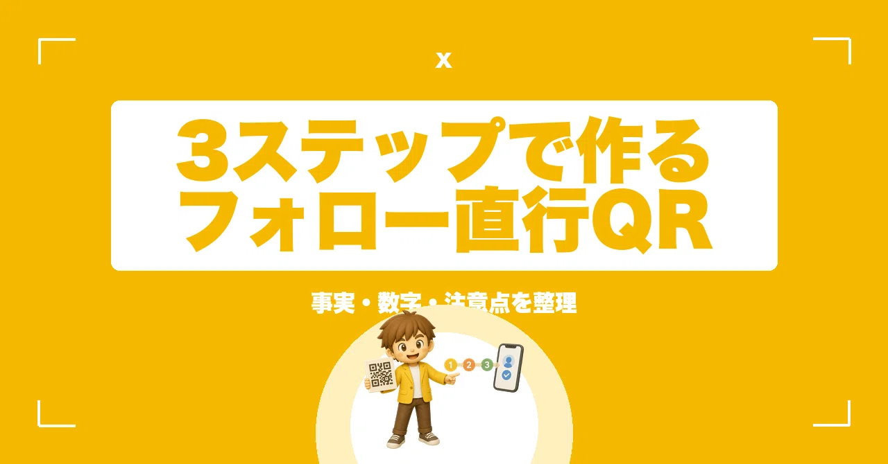 XをプロフィールURLだけで案内している発信者へ。3ステップで作れる