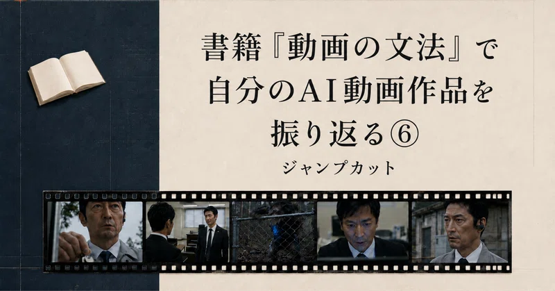自分のAI動画コンテスト作品を書籍『動画の文法』で振り返る⑥ジャンプカット