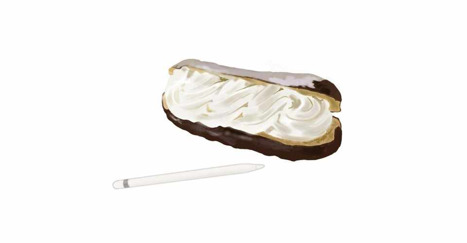 イラスト 生クリームたっぷりのエクレアが好きです Nonoopy Note