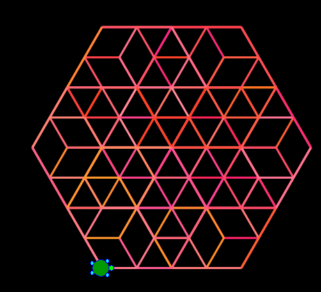 かめアート ] 六角形｜まいく