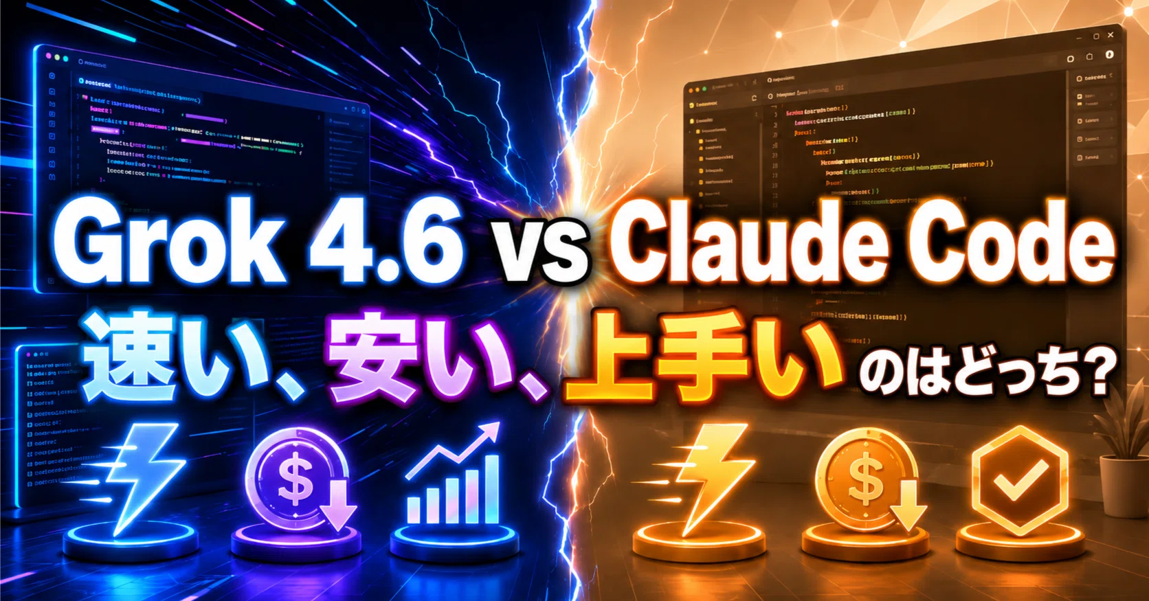実測】Grok 4.6 vs Claude Code｜同一タスクで速度とコストを検証｜AI