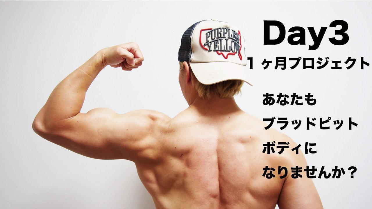 1ヶ月でブラッドピットファイトクラブボディを作る Day3腕編 Tatsuya Takaine Muscle Watching Note