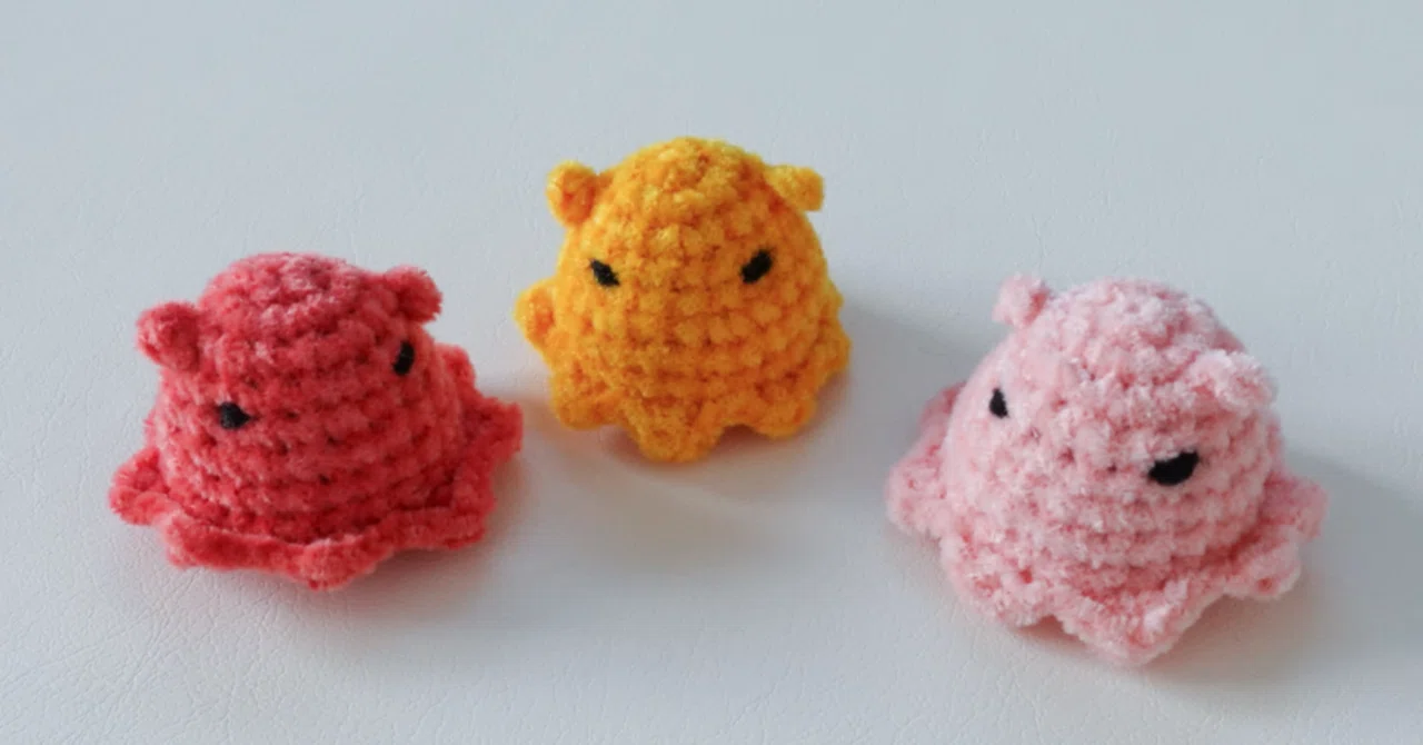 無料編み図】メンダコのあみぐるみ｜LUMI crochet (るみクロッシェ