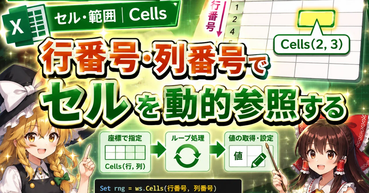 VBA | Excel Operations | Cells and Ranges | Cells | Dynamically ...