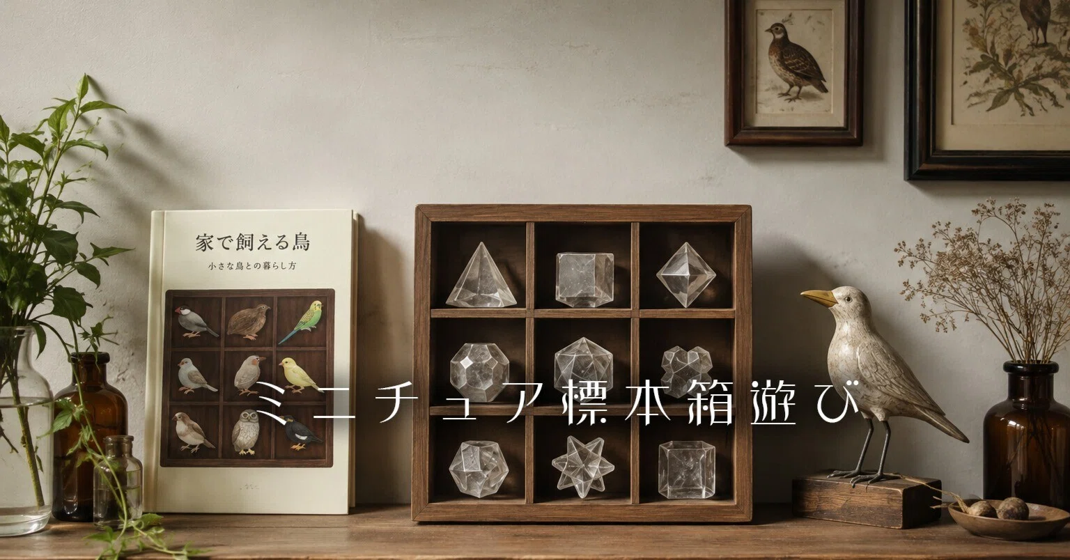 ミニチュア標本箱遊び｜さとうかよこ（きらら舎）