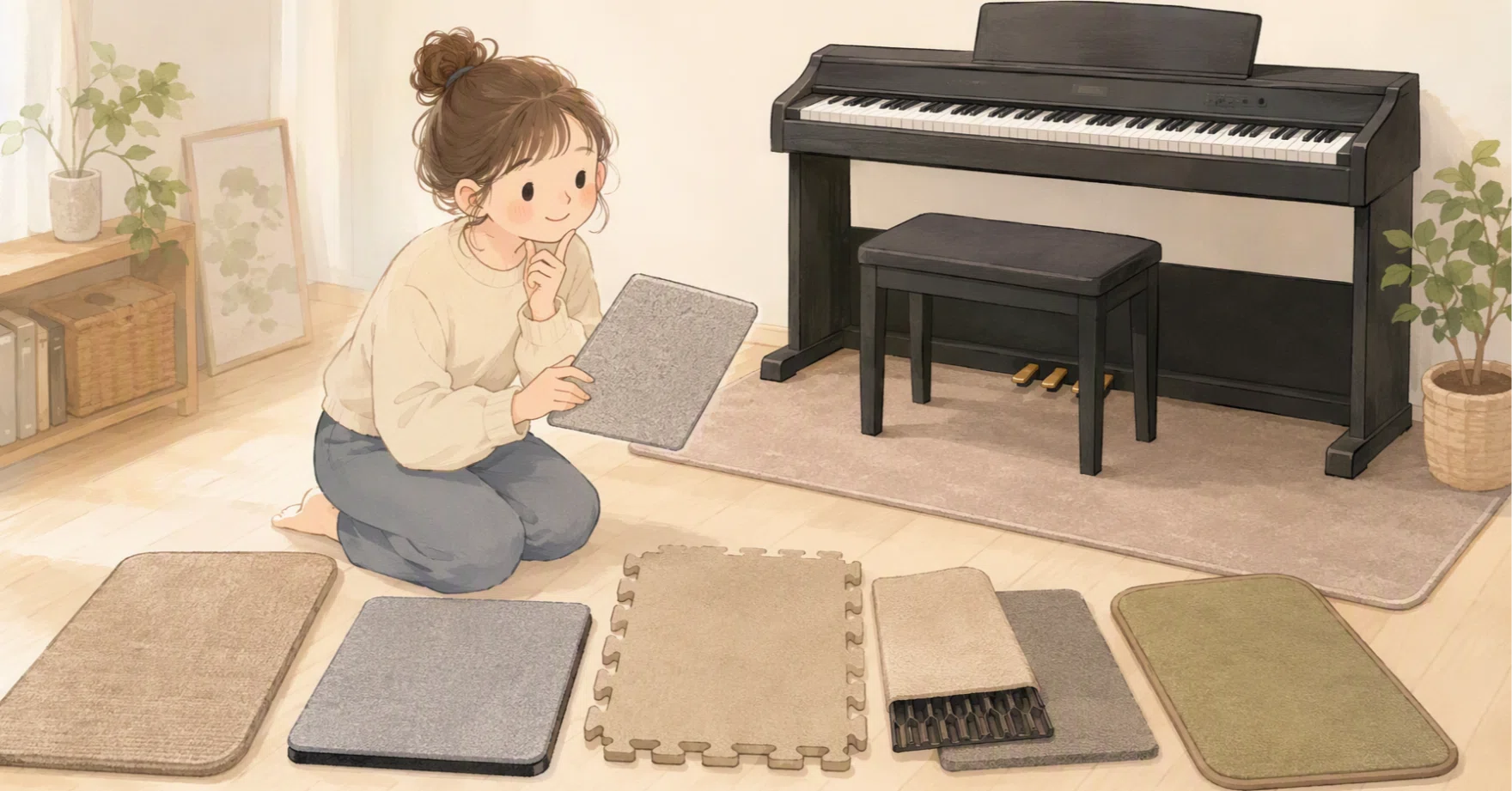 Roland 椅子+防音マット(ピアノ本体は別で出品中) Amazon | 【◇防音