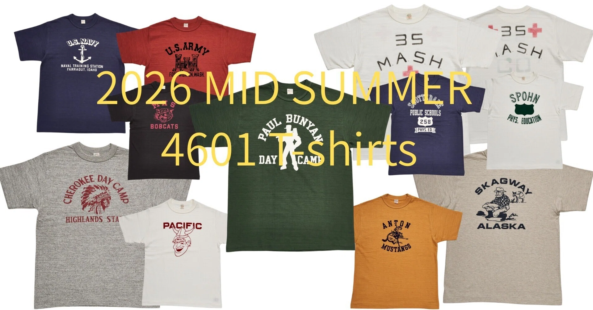 Midsummer 2026 T-shirt Lot 4601 Full Print Explanation｜WAREHOUSE