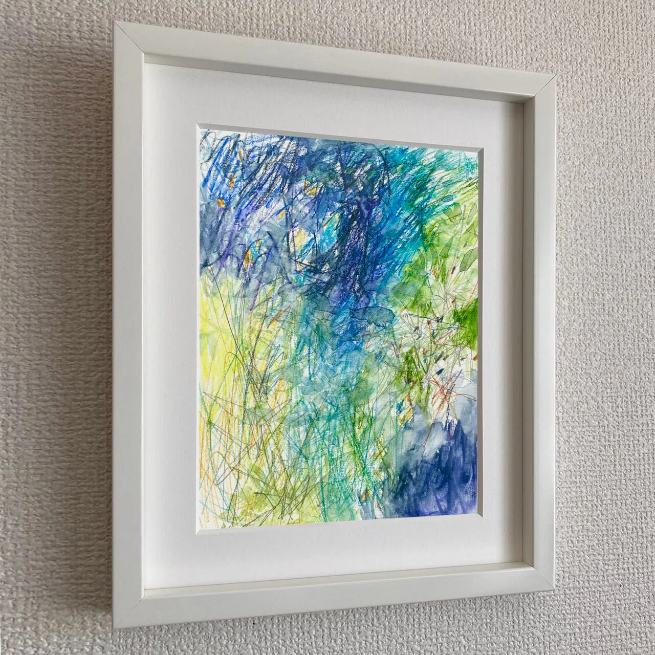 テープを剥がすと、絵が立ち上がる｜抽象画の描き方｜きのした | 抽象画