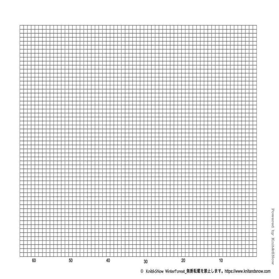 手書き編み図用方眼 Knitandsnow Note