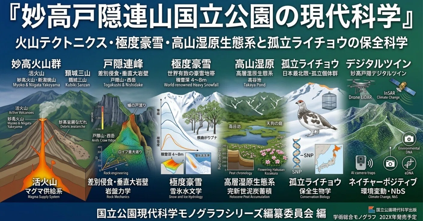 妙高戸隠連山国立公園の現代科学 — 火山テクトニクス・極度豪雪・高山