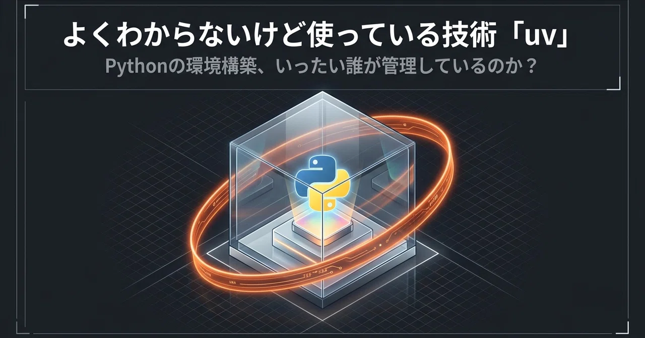 #195 よくわからないけど使っている技術「uv」①|Pythonの環境構築、誰が管理しているのか|たのしいこと研究所