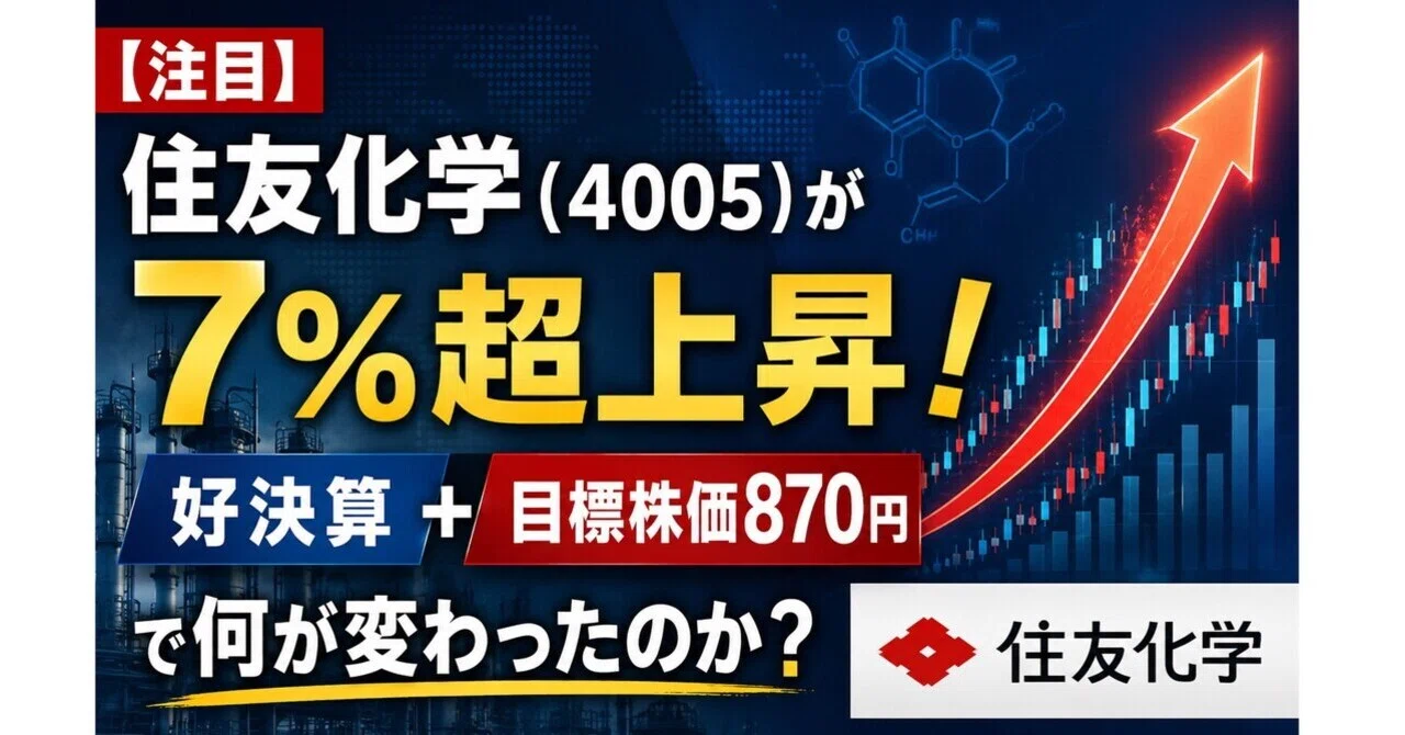 住友 化学 の 株価